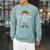 The Book Lover Elf Christmas Books Reading Lover Raglan Sleeve Sweatshirt Cardinal