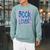 Book Lover Reading Enthusiast Bold Stripes Comfort Colors Crop Top Raglan Sleeve Sweatshirt Cardinal