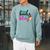 Books And Bling Raglan Sleeve Sweatshirt Cardinal