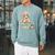 Bunny With Books And Coffee Reading Booknerd Bookish Easter Raglan Sleeve Sweatshirt Cardinal