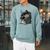 Cat Art Book Cat Motif Flowers Cat Raglan Sleeve Sweatshirt Cardinal