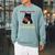 Cat Books And Tea Make Me Feel Less Murdery Quote Raglan Sleeve Sweatshirt Cardinal
