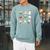 Cat Reading Book Funny Christmas Cat Book Lover Librarian Men Women Kids Raglan Sleeve Sweatshirt Cardinal