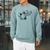 Cat Reading a Book Print Raglan Sleeve Sweatshirt Cardinal