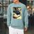 Cat Teacher Student School Last Day Books First 100th Day Raglan Sleeve Sweatshirt Cardinal