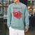 Clifford The Big Red Dog Clifford And Emily Book Cover Premium Tri-Blend Raglan Sleeve Sweatshirt Cardinal