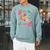Color Our World Summer Reading 2025 Boho Wildflower Book Raglan Sleeve Sweatshirt Cardinal