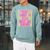Coquette Striped Most Likely To Read Books All Summer Raglan Sleeve Sweatshirt Cardinal
