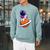Cute Astronaut Read A Book Raglan Sleeve Sweatshirt Cardinal