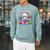 Cute Bunny Reader Rabbit Book Lover Reading Raglan Sleeve Sweatshirt Cardinal