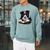 Cute Dog Border Collie Reading Book Raglan Sleeve Sweatshirt Cardinal