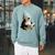 Cute Penguin Reading Book Faux-Crochet Print Raglan Sleeve Sweatshirt Cardinal