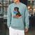 Dachshund Dog With Glasses Reading Book Librarian Raglan Sleeve Sweatshirt Cardinal