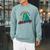 Dear Santa Books Only Christmas Book Tree Raglan Sleeve Sweatshirt Cardinal