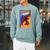 Disney Pixar The Incredibles Omnidroid Comic Book Cover Raglan Sleeve Sweatshirt Cardinal