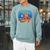 Dive Into a Good Book Reading Pun Raglan Sleeve Sweatshirt Cardinal