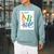 Dr Seuss ABC Book Cover Raglan Sleeve Sweatshirt Cardinal