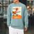 Dr Seuss Fox In Socks Book Cover Raglan Sleeve Sweatshirt Cardinal