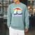 Easily Distracted By Cats And Books – Retro Sunset Rainbow Raglan Sleeve Sweatshirt Cardinal