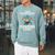 Easily Distracted By Dragons & Books Bookworm Library Raglan Sleeve Sweatshirt Cardinal