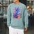 Fantasy Dragon Reading Books Bookworm Raglan Sleeve Sweatshirt Cardinal