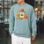 Halloween Ghost Cat Reading Book Women Girls Cute Raglan Sleeve Sweatshirt Cardinal