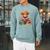 Highland Cow Book Floral Bookworm Librarian Cute Easter Day Raglan Sleeve Sweatshirt Cardinal