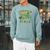 It's Good Luck To Read St Patrick's Day Book Lucky Raglan Sleeve Sweatshirt Cardinal