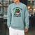 Just-One-More Chapter Frog Reading Book Men Women Kids Raglan Sleeve Sweatshirt Cardinal