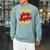 Kids Fifth Grade Superpower Superhero Comic Book First Day School Raglan Sleeve Sweatshirt Cardinal