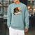 Labrador Retriever Dog Bookworm Reading Book Graphic Raglan Sleeve Sweatshirt Cardinal