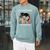 Life Is Better With Cats And Books Cute Cat Lover Raglan Sleeve Sweatshirt Cardinal