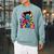 Lilo And Stitch 626 Outerspace Alien Comic Book Page Raglan Sleeve Sweatshirt Cardinal