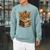 A Lively-Creative Gold Fantasy-Dragon On Story-Books Raglan Sleeve Sweatshirt Cardinal