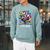 Take A Look Its In A Book Street Art Team Bookworm Librarian Raglan Sleeve Sweatshirt Cardinal