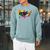National Read America Shirt United States Read Books Raglan Sleeve Sweatshirt Cardinal