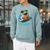 Nerdy Pug Reading Books Poogworm Pug Bookworm Raglan Sleeve Sweatshirt Cardinal