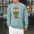 Otter Book Reading Bookaholics Sea Otter Lover Raglan Sleeve Sweatshirt Cardinal