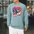 Patriotic Eagle Reading Book Read Blue Since 1776 Raglan Sleeve Sweatshirt Cardinal