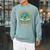 Planet With Books Reader Reading Environmentalist Earth Day Raglan Sleeve Sweatshirt Cardinal