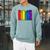 Pride Flag Books Bookish Rainbow Queer Reader Gay Writer Raglan Sleeve Sweatshirt Cardinal