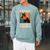 I Read Banned Books Cat Reader Bookworm Raglan Sleeve Sweatshirt Cardinal