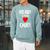 Read Your Heart Out Book Reading For Women & Men Raglan Sleeve Sweatshirt Cardinal
