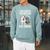 Reading Kids Cartoon Read Books Pet Bull Terrier Lover Raglan Sleeve Sweatshirt Cardinal