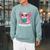 Readsolotl Kawaii Axolotl Reading Book Lover Raglan Sleeve Sweatshirt Cardinal
