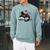 Retro Cute Cat Floral Book Librarian Vintage Floral Cat Book Raglan Sleeve Sweatshirt Cardinal