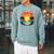 Retro Summer Book Reading Club Raglan Sleeve Sweatshirt Cardinal