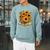 Sunflowers Flowers Book Floral Raglan Sleeve Sweatshirt Cardinal