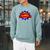 Super Grandma Comic Book Style Superhero Raglan Sleeve Sweatshirt Cardinal