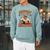 Support Your Local Bookstore Vintage Reader Raglan Sleeve Sweatshirt Cardinal